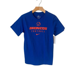Nike Broncos T Shirt Youth Large 14 16 Blue Dri Fit